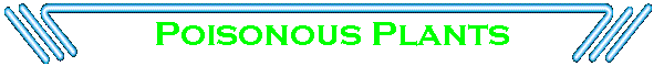 Poisonous Plants